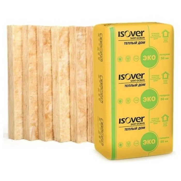 Утеплитель Isover Изовер Тёплый Дом Плита 50х610х1170 в Киришах